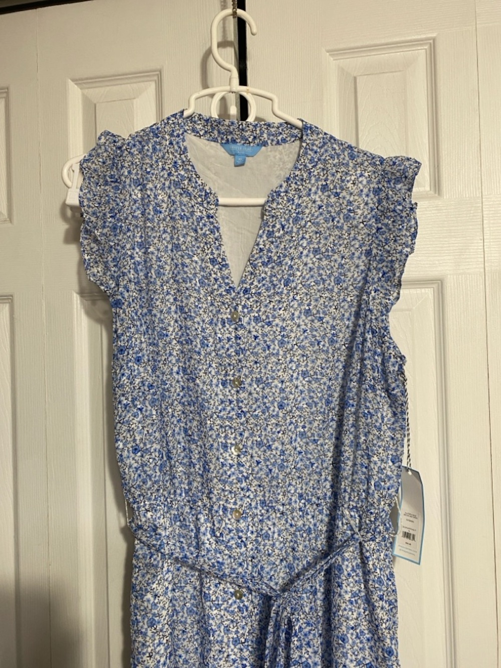 NWT Draper James RSVP Flutter Sleeve Belted MIDI Dress XL - Picture 2 of 12
